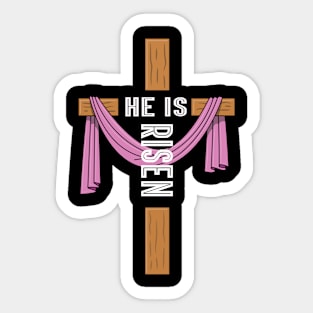 He Is Risen Shirt, Easter Shirt, Christian Shirt, Gift for Her, Easter Gift, Jesus shirt Sticker